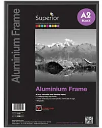 Seco DIN A2 Bilderrahmen ALA2-BK 43 (B) x 2,1 (T) x 60,4 (H) cm ALA2-BK