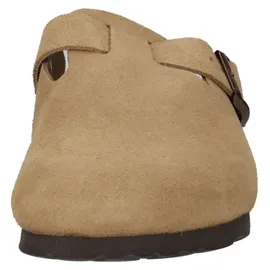 ROHDE Clog Leder Pantolette robust klassisch Schnalle Alba 6071, Größe:40 EU, Farbe:Mehrfarbig - Braun - 40