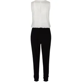 Vera Mont Overall "Damen mit Cut-Outs", Damen, Gr. 44, Normalgrößen, schwarz (schwarz, weiß), Jersey, Obermaterial: 95% Polyester, 5% Elasthan. Besatz: 100% Polyester. Futter: 100% Polyester, figurumspielend, Rundhals, Overalls Overall, Cut-Outs