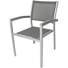 Garden Pleasure Stapelstuhl GRACE 55 x 55 x 86 cm grau 2 St.