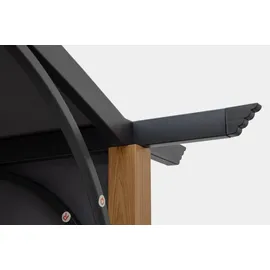 BIZZOTTO Taormina 3,6 x 2,52 m Grau/Anthrazit