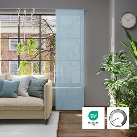 Neutex for you! Schiebegardine NEUTEX FOR YOU "Libre-ECO" Gr. 1, blau, B:60cm H:245cm, Jacquard, Polyester, Gardinen, 60 x 245 cm (B x H)