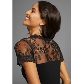 LAURA SCOTT Spitzenshirt Schwarz 46
