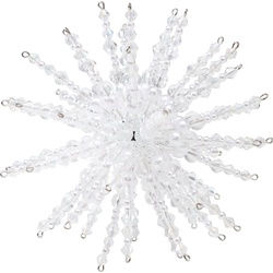 Zauberperle Bastelperlen Perlenstern-Komplettset Crystal Dream, Ø 15 cm weiß