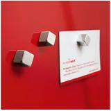 Sigel C5 Strong Magnete silber, Metall 1,0 x 1,0 x 1,0 cm, 6 St.