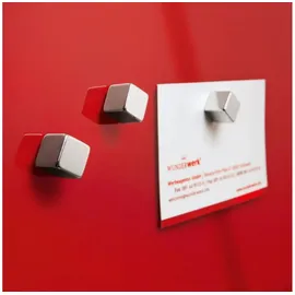 Sigel C5 Strong Magnete silber, Metall 1,0 x 1,0 x 1,0 cm, 6 St.