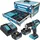 Makita DHP 483 SFX9 inkl. 2 x 3,0 Ah + Ladegerät + 96 Tlg. Zubehör Set + Koffer