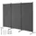 Vevor Raumteiler 3 Paneele Raumteiler 260 x 184 x 52 cm, faltbarer Sichtschutz & tragbarer Trennwandteiler zur Raumtrennung, freistehende Raumteiler für Büro Schlafzimmer Arbeitszimmer, Grau