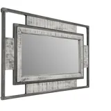 Massivmoebel24 Spiegel Mango 76x4x122 grau lackiert HEAVY INDUSTRY #155