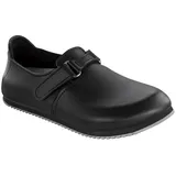 Birkenstock Clog Linz Superlauf, Naturleder, schwarz, normal, Größe 40 583184-40 (Damen-Clog Pantoffel Pantolette Latsche Halbschuh Clogs Clogen Treter Arbeitsschuh) - 40 EU