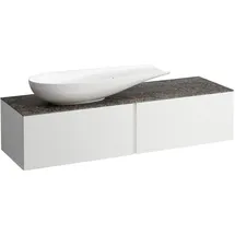 Laufen Schubladenelement, ILBAGNOALESSI 500x1600x370, Marrone Naturale, 2 Schubladen