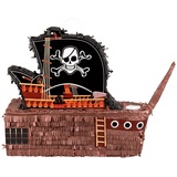 Boland Pinata Piratenschiff Piñata, Dieses Segelschiff enterst Du mit einem kräftigen Schlag! braun