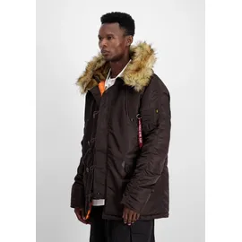 Alpha Industries Winterjacke ALPHA INDUSTRIES "N-3B VF 59 Vintage Fit", Herren, Gr. M, braun (hunter braun), Obermaterial: 100% Nylon; Futter: 100% Nylon; Füllung: 100% Polyester, Jacken