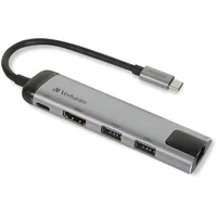 Verbatim USB-C Multiport Hub USB 3.0 HDMI Gigabit Ethernet