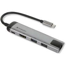 Verbatim USB-C Multiport Hub USB 3.0 HDMI Gigabit Ethernet