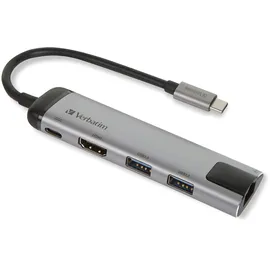 Verbatim USB-C Multiport Hub USB 3.0 HDMI Gigabit Ethernet