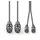 Nedis Gebalanceerde Audiokabel 2x XLR 3-Pins Female RCA Male Vernikkeld 3.00 m Rund Pvc Dunkelgrau Papphulle