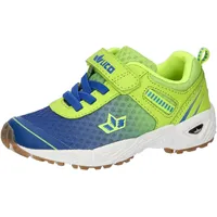 LICO Jungen Unisex Kinder Barney VS Hallenturnschuhe, Blau/Lemon, 25