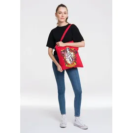 LOGOSHIRT Henkeltasche "Baumwolltasche Gryffindor", Damen, Gr. B/H/T: 38cm x 42cm x 1cm, rot, Baumwolle, bedruckt, Taschen, mit langen Tragegriffen