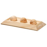 Karlie Brain Train Board Nagerspielzeug, 3 Kugeln Holz, Natur, 30x15x6 cm