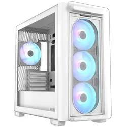 ASUS A23 PLUS TG ARGB microATX PC Gehäuse, weiß