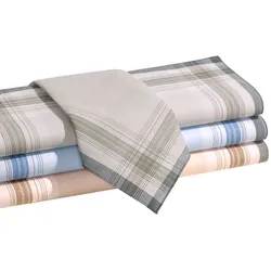 Taschentuch, Damen, Gr. 8-Stück-Packung, bunt (farbig, sortiert), Baumwolle, gemustert, Modetücher