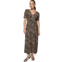 Zero Midikleid Animalprint Beige/Schwarz 34