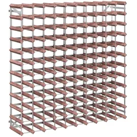 vidaXL Weinregal 22,50 x 110 x 110 cm Braun