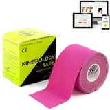 KALAHARI 4 wellness KALAHARI Kinesiologie Tape + eBook Anwendungen, Professionelles Kinesiotapes mit hoher Haftung, schweiß- und wasserfest, Hautfreundliche Elastisches Physio Tape für Sport und Rehabilitation, 5m x 5cm