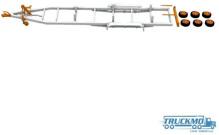 ModelPrint 3D-Bausätze Bootstrailer 3achs 126mm 3D-129e