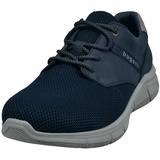 BUGATTI Slip-On Sneaker, Freizeitschuh, Slipper mit -Logoschriftzug, Gr. 44, blau, , 56361611-44