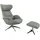 flexlux Relaxsessel More Polyester 90 x 107 x 89 cm Blau mit Kopfteil