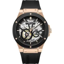 Kenneth Cole Herrenuhr Automatikuhr schwarz / roségold onesize Herren 43 mm KCWGZ0080802, KCWGZ0080803