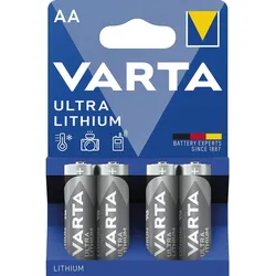 Batterie Ultra Lithium LR6/AA 1, 5 Volt (4 St)