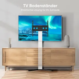 ONKRON TV-Ständer TS1140-W Weiß TV-Standfuß, 26-65 Zoll