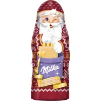 Milka Weihnachtsmann aus Alpenmilchschokolade Design Edition 90g