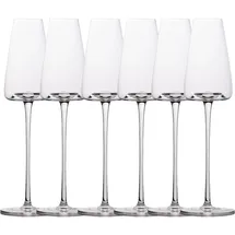 Intirilife Champagner Sekt Glas Set 220ml, Weingläser, Transparent