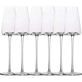 Intirilife Champagner Sekt Glas Set 220ml, Weingläser, Transparent