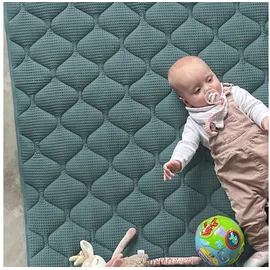 SanoSoft Sanosoft® Krabbeldecke - rutsch- & wasserfest - Made in Germany Petrol 120x120cm