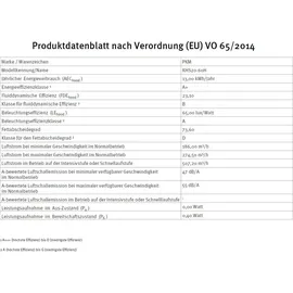 PKM Kopffreihaube KHS20-60H 60cm Glas schwarz A+ Dunstabzugshaube Touch Control