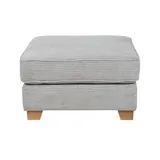 Soho Hocker Franka 75 x 42 x 62 cm Grau