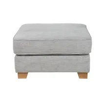 Soho Hocker Franka 75 x 42 x 62 cm Grau