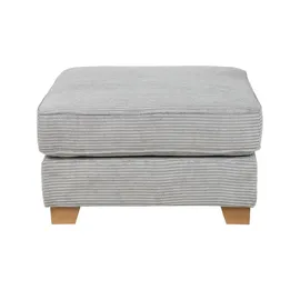 Soho Hocker Franka 75 x 42 x 62 cm Grau