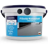 plid Bodenversiegelung Flüssigkunststoff Innen & Außen - Bodenbeschichtung - Flüssig PVC, Wasserfest grau|silberfarben