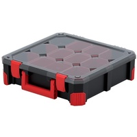 Kistenberg Sortimentskasten Kleinteilebox Kiste mit Boxen und Trennwänden Titan