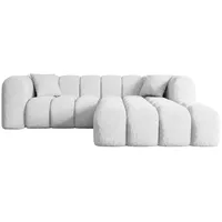 altdecor Ecksofa Weiß, Textil, 5-Sitzer, L-Form Corner Sofa Bett Eckcouch Couch Wohnlandschaft Cauchsofa OLEA-L1 - Couches, Wohnlandschaften, Ecksofas