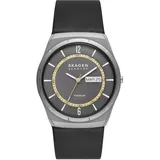 Skagen Herrenuhr Melbye Quarz/3-Zeiger Tag-Datum Uhrwerk 40 mm Gehäusegröße mit Lederarmband SKW6907