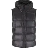 URBAN CLASSICS Recycled Hooded Puffer Weste Black 2XL
