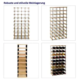 Proregal Weinregal 92,5 x 42,5 x 24,5 cm Natur