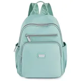 Kleine Rucksack Für Damen Mädchen Nylon Wasserdicht Lässiger Tagesrucksack Schultaschen Anti Diebstahl Hellgrün